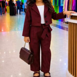 TrackSuit Western Dress Maroon