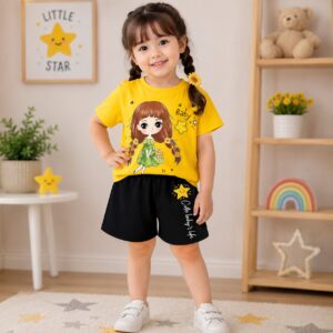 Little Star Girls T-Shirt & Shorts Set