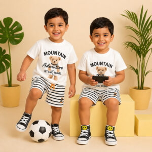 Mountain Adventure Kids T-Shirt & Shorts Set